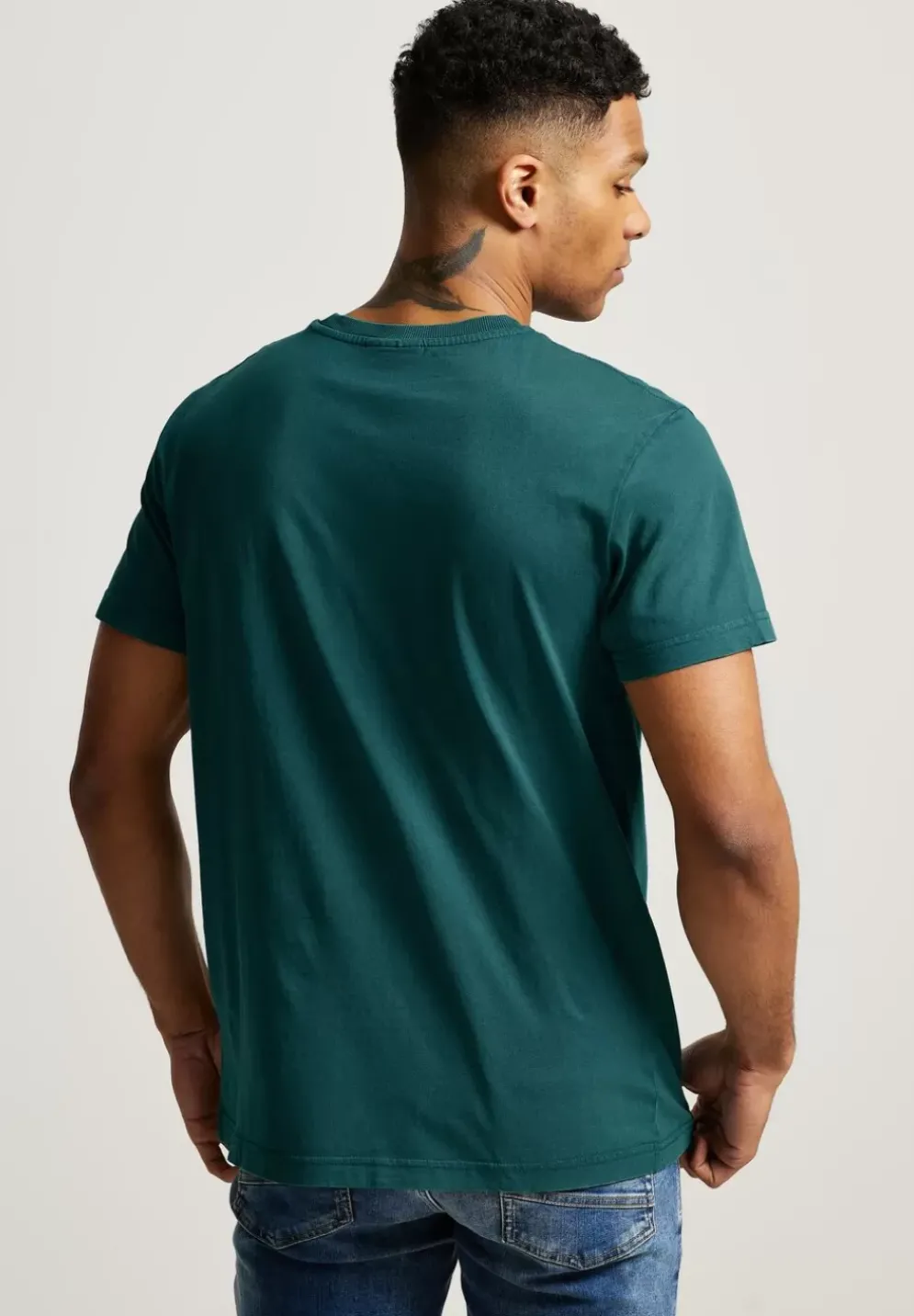 T-Shirt In Gewaschener Optik