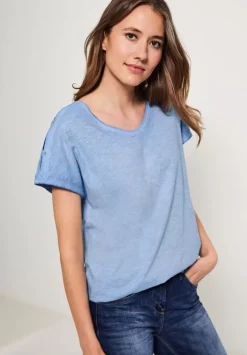 T-Shirt In Gewaschener Optik