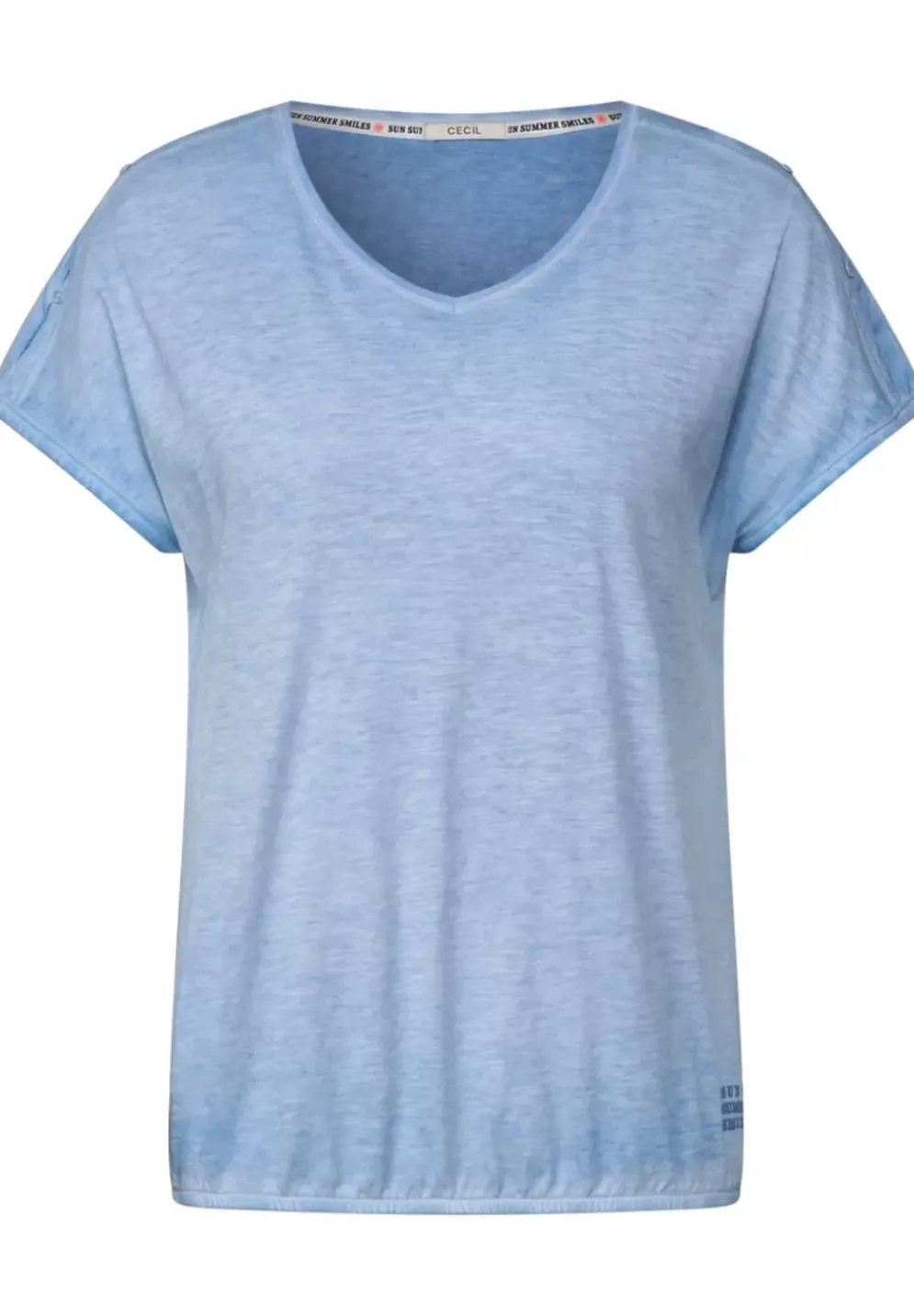 T-Shirt In Gewaschener Optik