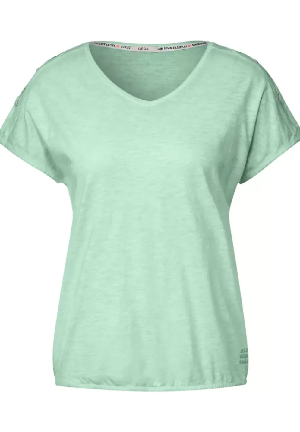 T-Shirt In Gewaschener Optik