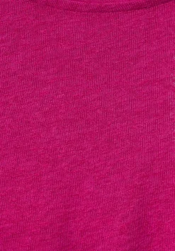 T-Shirt In Leinenlook