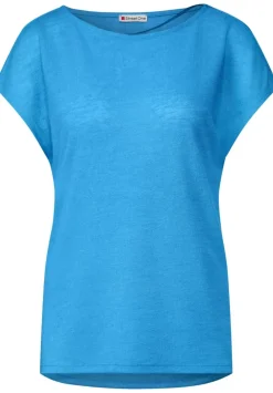T-Shirt In Leinenlook