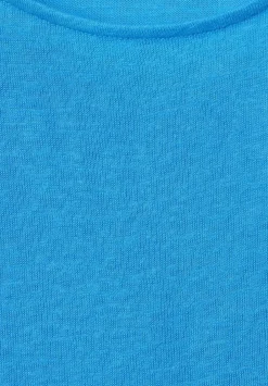 T-Shirt In Leinenlook
