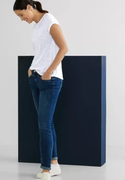 T-Shirt In Leinenlook