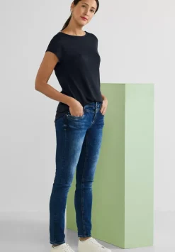 T-Shirt In Leinenlook