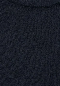 T-Shirt In Leinenlook