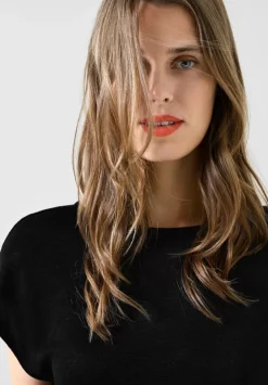 T-Shirt In Leinenlook