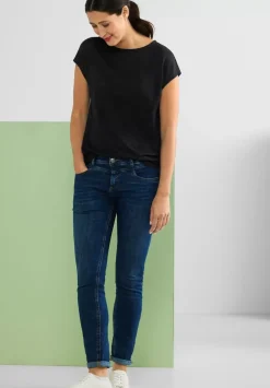 T-Shirt In Leinenlook