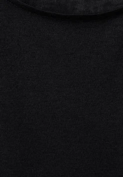T-Shirt In Leinenlook