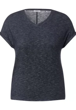 T-Shirt In Melange Optik