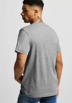 T-Shirt In Melange Optik