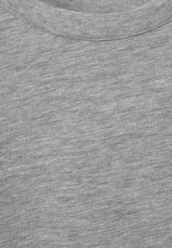 T-Shirt In Melange Optik