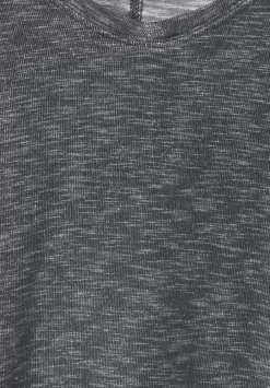 T-Shirt In Melange Optik