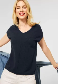 T-Shirt In Struktur Optik