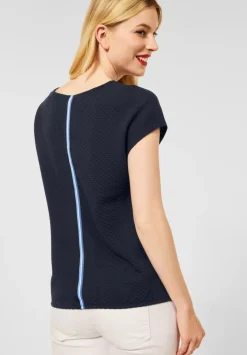 T-Shirt In Struktur Optik