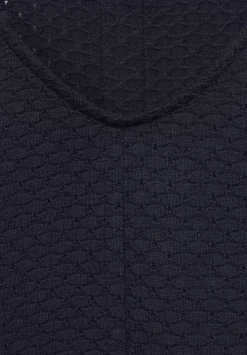 T-Shirt In Struktur Optik