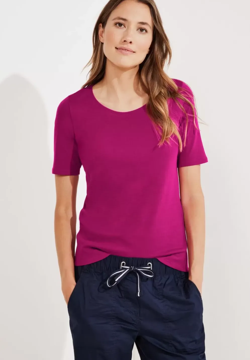 T-Shirt In Unifarbe
