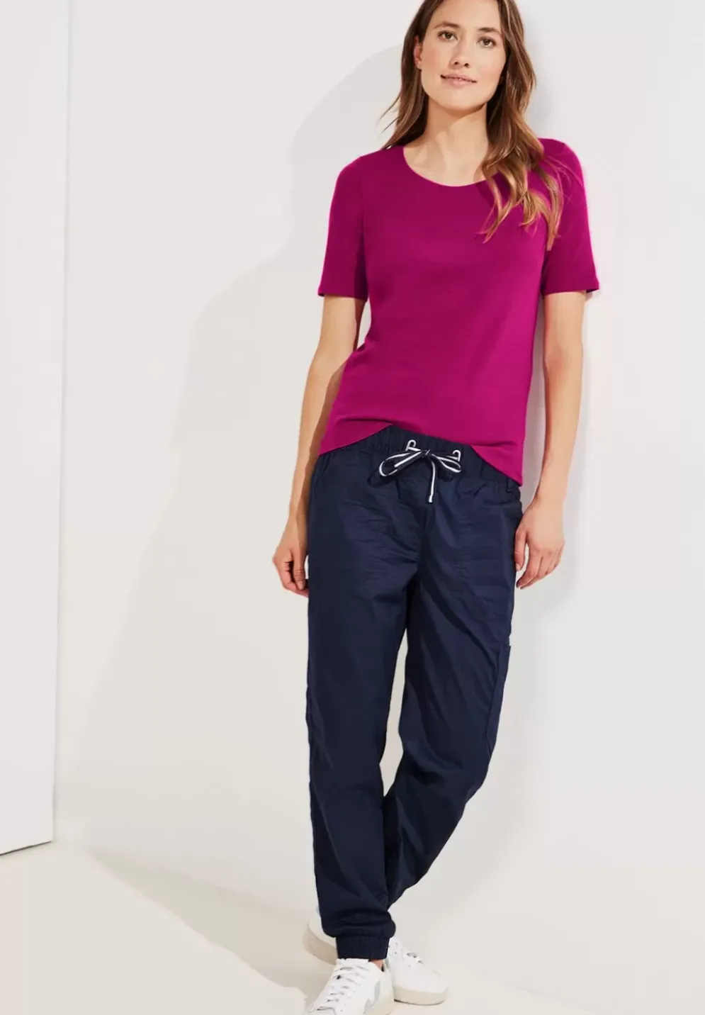 T-Shirt In Unifarbe