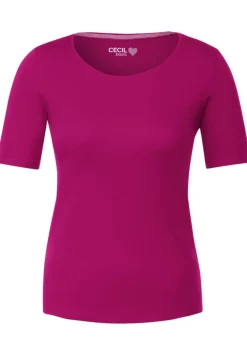 T-Shirt In Unifarbe