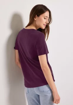 T-Shirt In Unifarbe