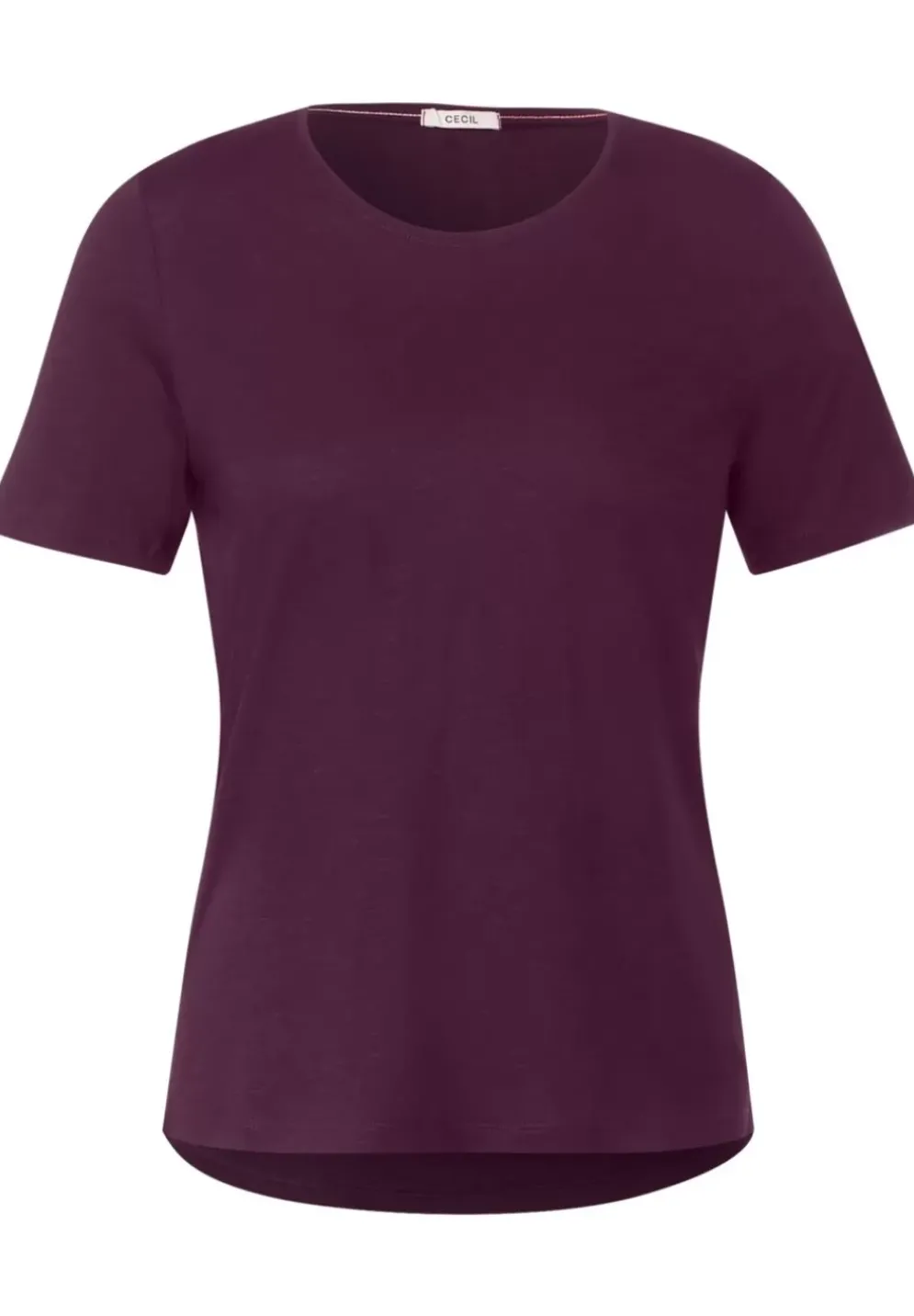 T-Shirt In Unifarbe
