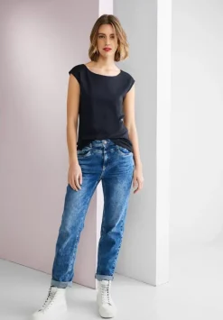 T-Shirt In Unifarbe