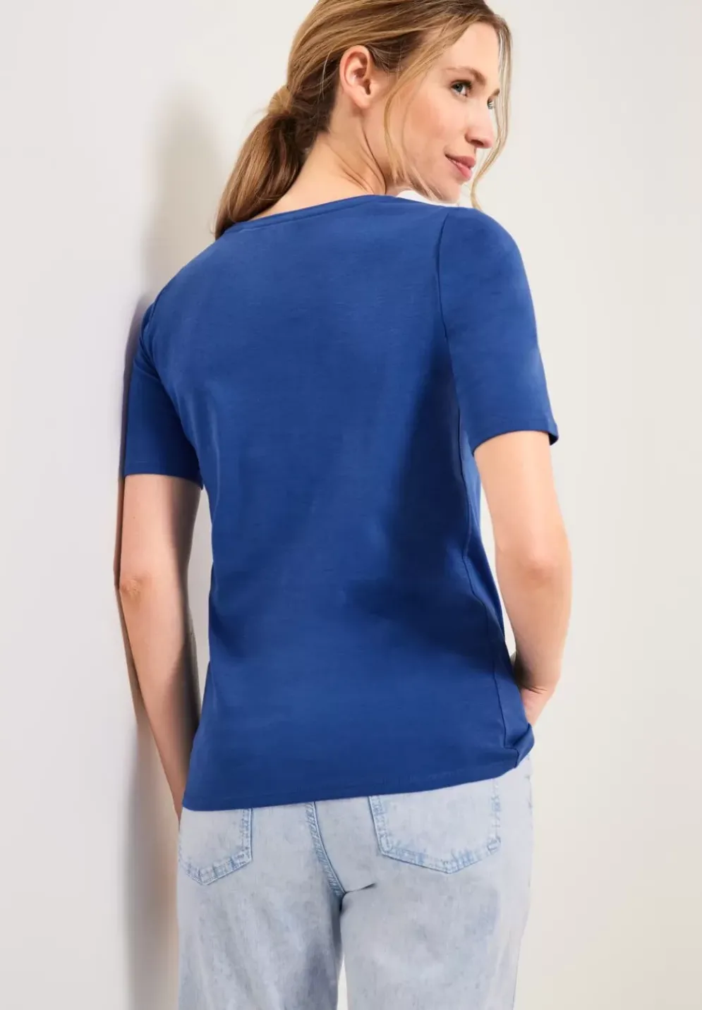 T-Shirt In Unifarbe