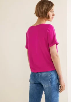T-Shirt In Unifarbe