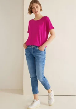 T-Shirt In Unifarbe