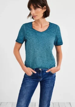 T-Shirt In Unifarbe