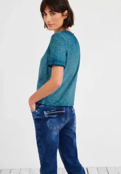 T-Shirt In Unifarbe