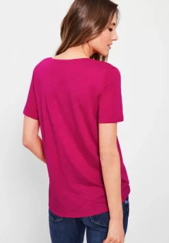 T-Shirt In Unifarbe
