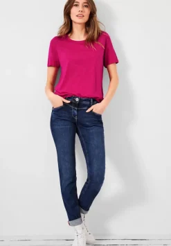 T-Shirt In Unifarbe