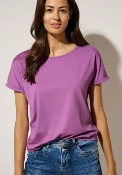 T-Shirt In Unifarbe