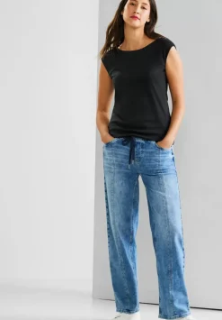 T-Shirt In Unifarbe