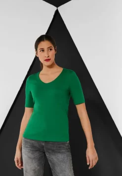 T-Shirt In Unifarbe
