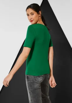 T-Shirt In Unifarbe
