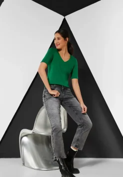 T-Shirt In Unifarbe