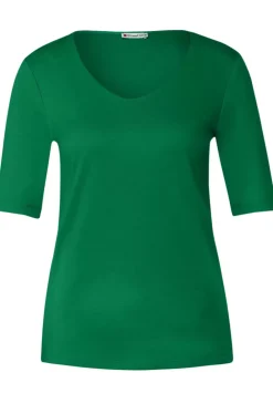 T-Shirt In Unifarbe