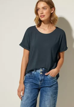 T-Shirt In Unifarbe