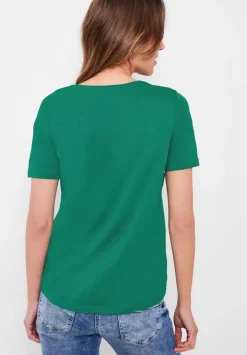 T-Shirt In Unifarbe
