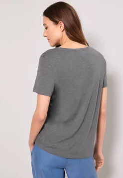 T-Shirt In Unifarbe