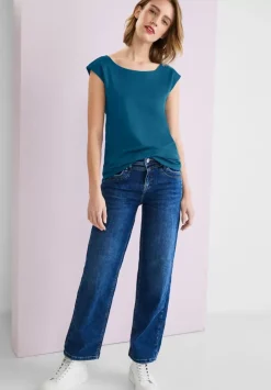 T-Shirt In Unifarbe