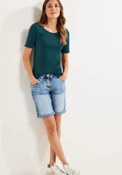 T-Shirt In Unifarbe