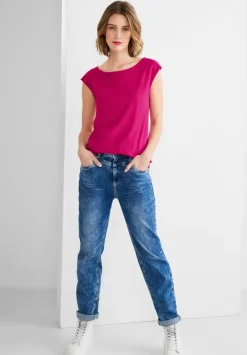 T-Shirt In Unifarbe