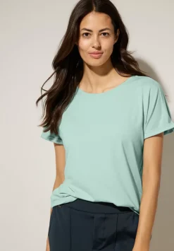 T-Shirt In Unifarbe