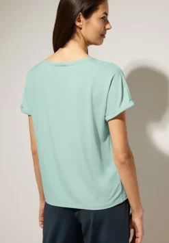 T-Shirt In Unifarbe