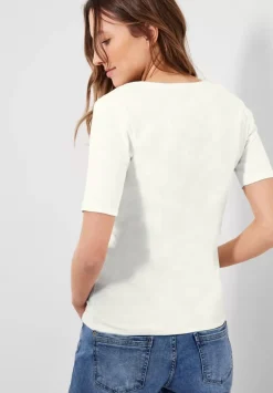 T-Shirt In Unifarbe