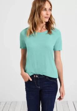 T-Shirt In Unifarbe