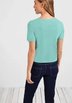 T-Shirt In Unifarbe